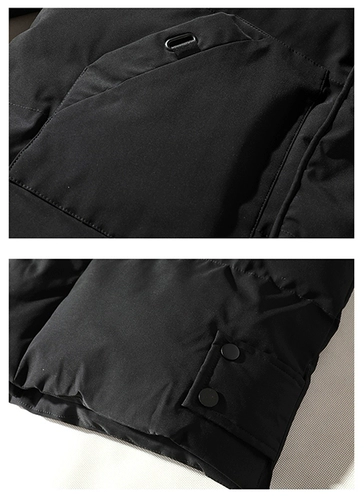 Зимняя куртка, трендовый длинный пуховик с пухом, большой размер, средней длины