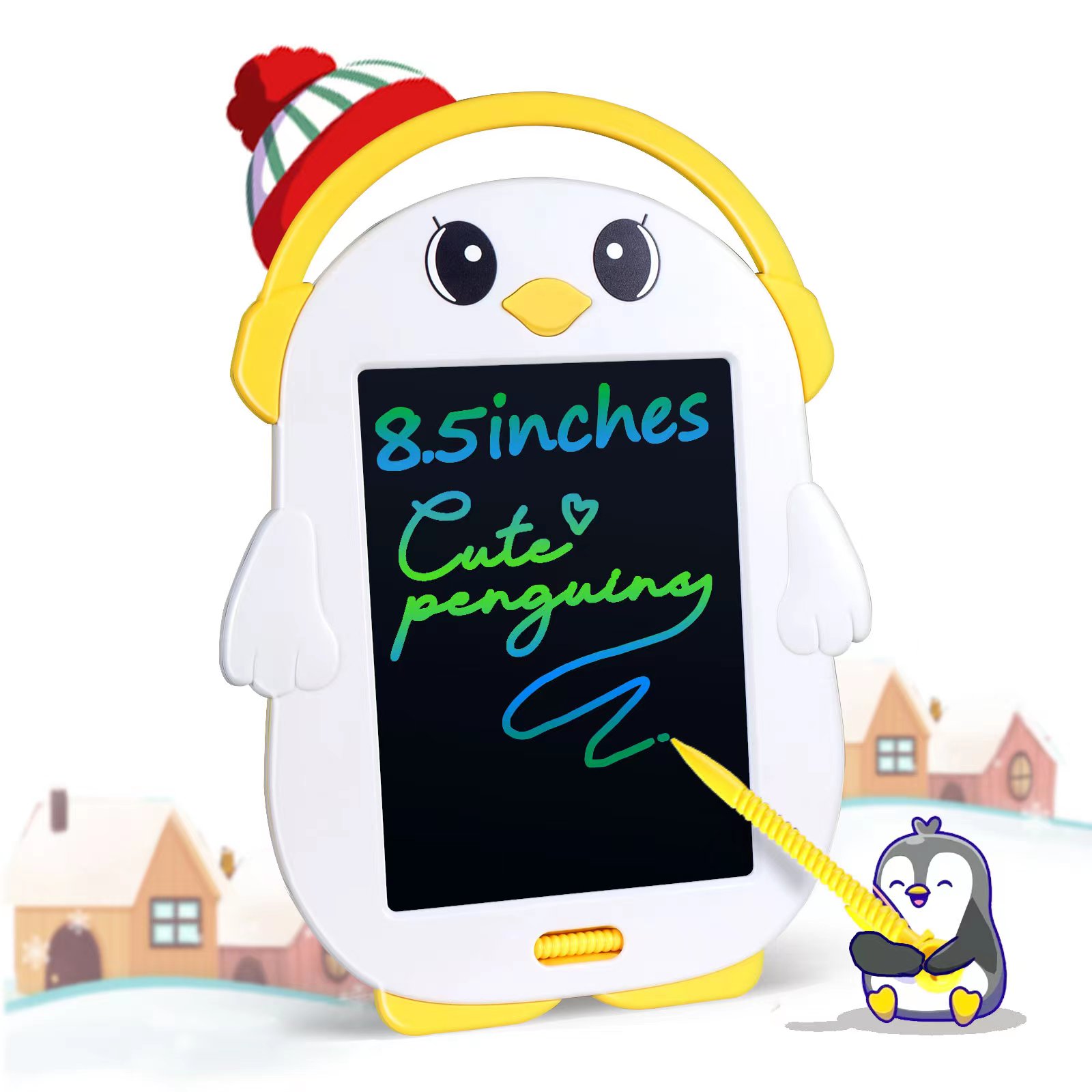 Children's color writing board practice literacy drawing dust-free one-click eliminating eye-guarding electronic cartoon board artifact