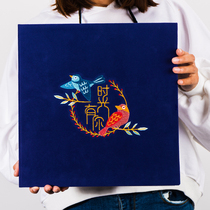 Embroidery DIY handmade commemorative photo album this film adhesive adhesive romantic couple creative birthday gift