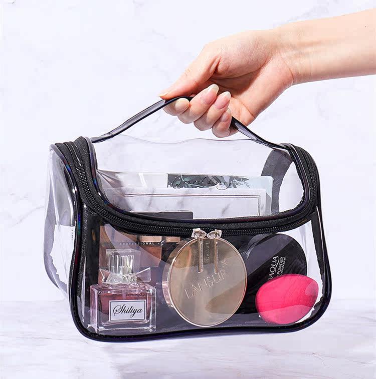 Transparent Brief About Waterproof Large Capacity Fitness Wash Bag Bath Bath Bath Bag Travel Portable Makeup Bag Women Containing bag