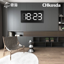 Chihai perpetual calendar electronic network red bell living room personality creative fashion mute led wall clock modern simple clock