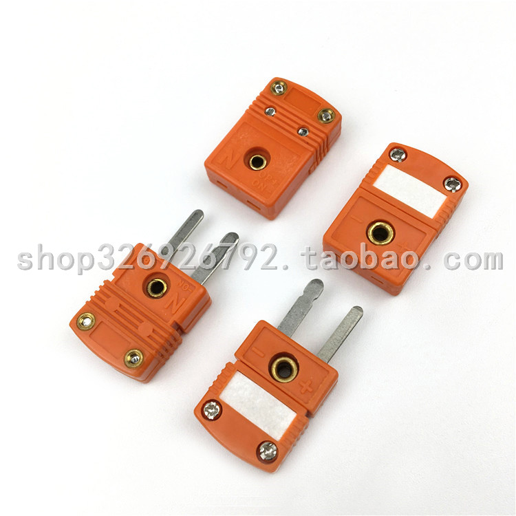 Omega Thermocouple Mini Plug N Connector SMPW-N-MF Thermocouple Male and Female Orange Plug Socket