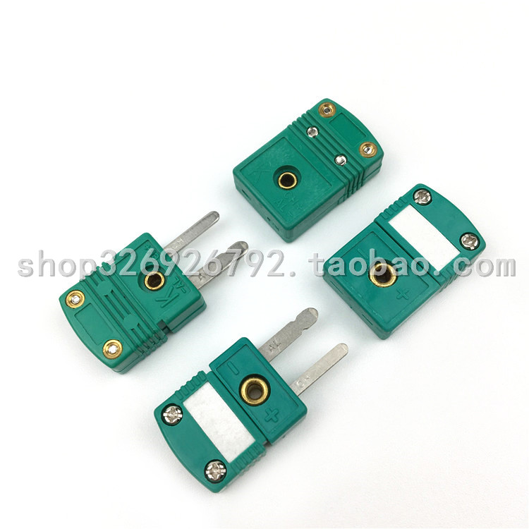 Omega Thermocouple Mini Plug K Connector SMPW-Ki-MF European Standard Green Male Plug Female Socket