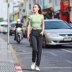 Runaway Loli Fashion Beauty Back Quick Dry Round Cổ áo thể thao Áo thun ngắn tay Slim Yoga Running Fitness Wear Áo phông thể thao