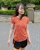 Runaway Loli Sports T-shirt nữ cổ tròn nhanh khô chạy tay ngắn nhẹ ẩm thấm hút quần áo thể dục hàng đầu áo thun 3 lỗ nam tập gym Áo phông thể thao