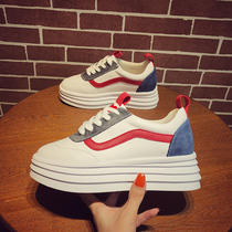  Net red and white shoes womens 2020 new thick-soled all-match explosive inner height-increasing muffin casual ins board shoes tide shoes
