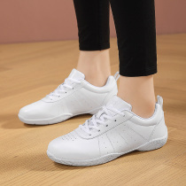 White broadcast gymnastics shoes soft-soled workshop shoes Jiamusi Square dance shoes aerobics group gymnastics shoes