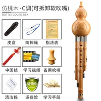 Разборка во рту, имитация персикового дерева C Тон [Руководство по обучению+кожаная коробка+китайский узел+анти -кротовая веревка]