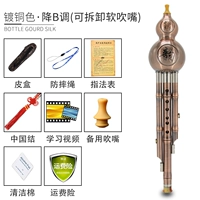 Разобранный рот, навязывающий медные, б -мелодии [кожаная коробка+китайский узел+анти -кротовая веревка]