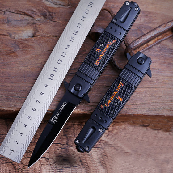 Outdoor knife Survival knife wolf folding knife Small knife Fruit knife, anti -body cold weapon blade folding knife