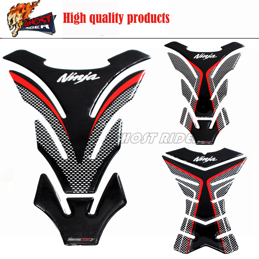 Motorcycle Kawasaki ninja NINJA 250 300 400 NINJA636 fuel tank sticker fishbone sticker 3D soft glue