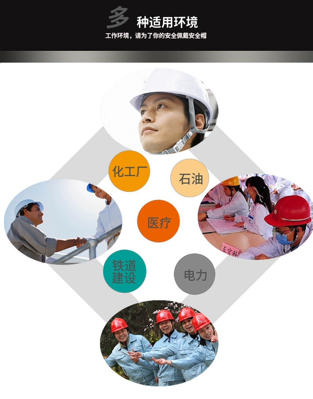 Mũ bảo hiểm tiêu chuẩn quốc gia công trường xây dựng bảo vệ dày in logo tùy chỉnh chống va đập bền mũ bảo hiểm lãnh đạo