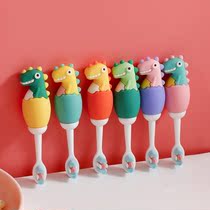 Dinosaur toothbrush childrens two-year-old babys special 3 to 6-one-8-10-12-year-old suitable for small children soft hair