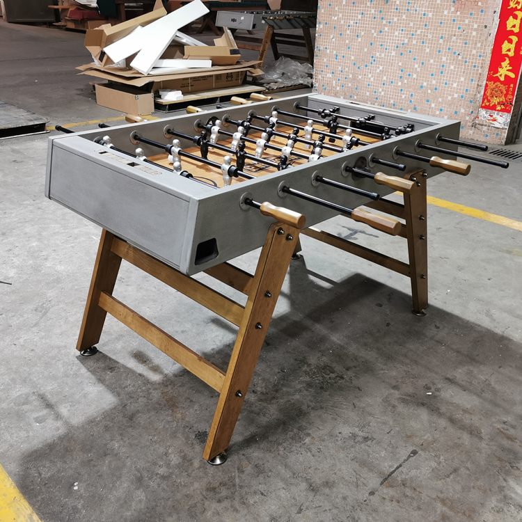 Tabletop Soccer Machine Standard Retro Foosball Table Solid Wood Soccer Stand Adult 8 Par Boom Special Board Game