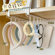 Perforation-free ~ seamless long row hook behind the dormitory door bedroom wardrobe desk hat hair accessory storage organization wall hanging