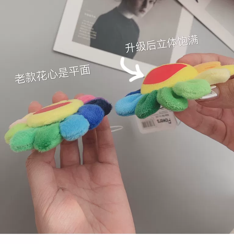 Phòng sàng lọc trái tim cô gái nâng cấp và củng cố hoa mặt trời đầy màu sắc ba chiều Trâm Net Red Mans Wild Bag Pin - Trâm cài logo cài áo