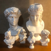 Girl heart screening room Full of artistic sense ins Greek statue mini ornaments Photo props Sketch head