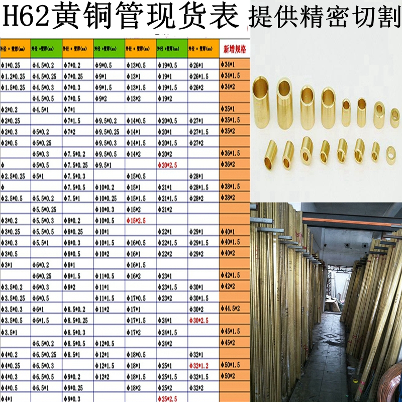 H62 brass tube hollow copper cap diameter 1 2 3 4 5 6 8 9 10mm wall thickness 0 2 0 5