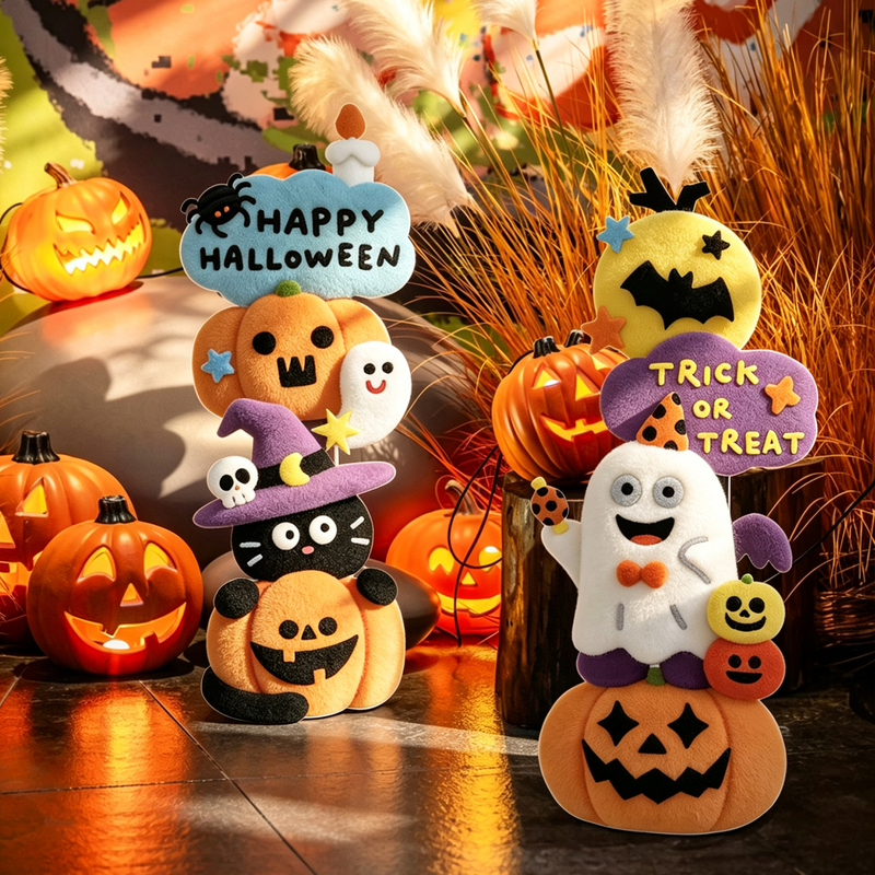 Halloween Decorations, Pumpkin Ghost Costumes, Photo Props at the Door, Atmosphere Scene Setup, Party, Bar, Shop
