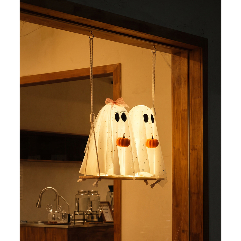 Halloween Decorations Pumpkin Glowing Ghost Hanging Ornaments Bar Shop Theme Atmosphere Scene Setup Decoration Hanging Ornaments Halloween Decorations Pumpkin Glowing Ghost Hanging Ornaments Bar Shop Theme Atmosphere Scene Setup Decoration Hanging Ornaments