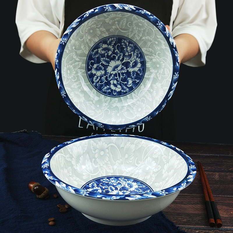 Japanese soup bowl ceramic large soup bowl household with large soup bowl of commercial restaurant bowl of fish acid fish bowl 9 inches