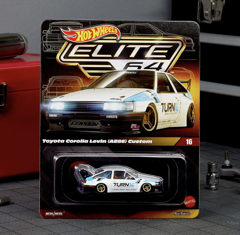 Hot Wheels 1/64 Elite Toyota 86 Elite Toyota 86 Corolla (Ae86) Jcv06