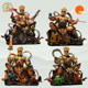 Pure copper four heavenly kings Buddha statues and four vajra ornaments