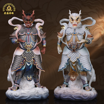 Standing Dragon King Statue Black Dragon King White Dragon King Statue Home Good Weather Home Worship Living Room Decoration