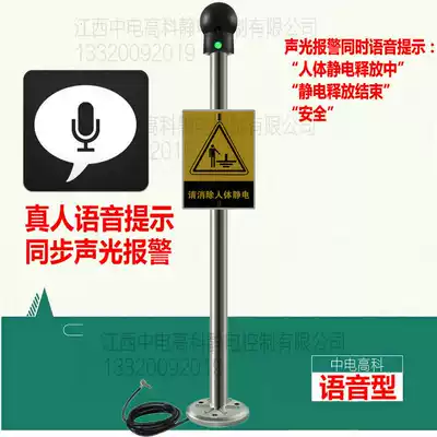 ZD-PSA voice type explosion-proof human body electrostatic discharge alarm human body static eliminator elimination device spherical