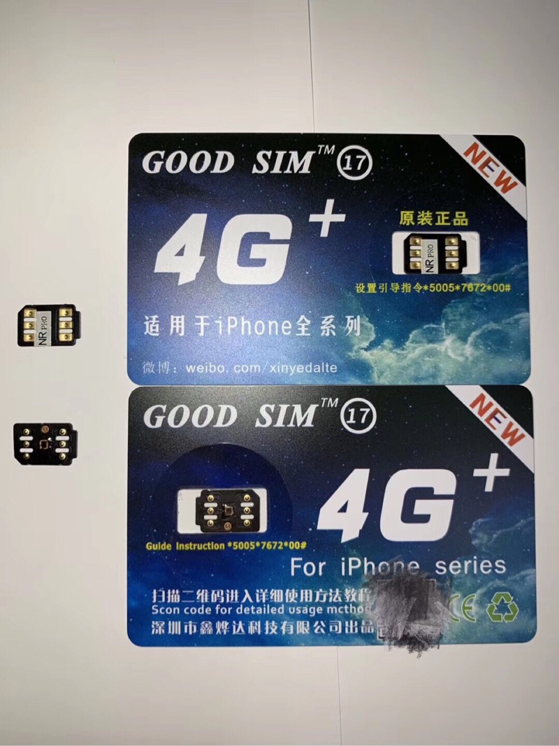 GOODSIM NR PRO NEW CARD STICKER ICCID UNLOCK THREE NETS WITHOUT LTE CHANGE 4G No need to swipe ipcc hot sell