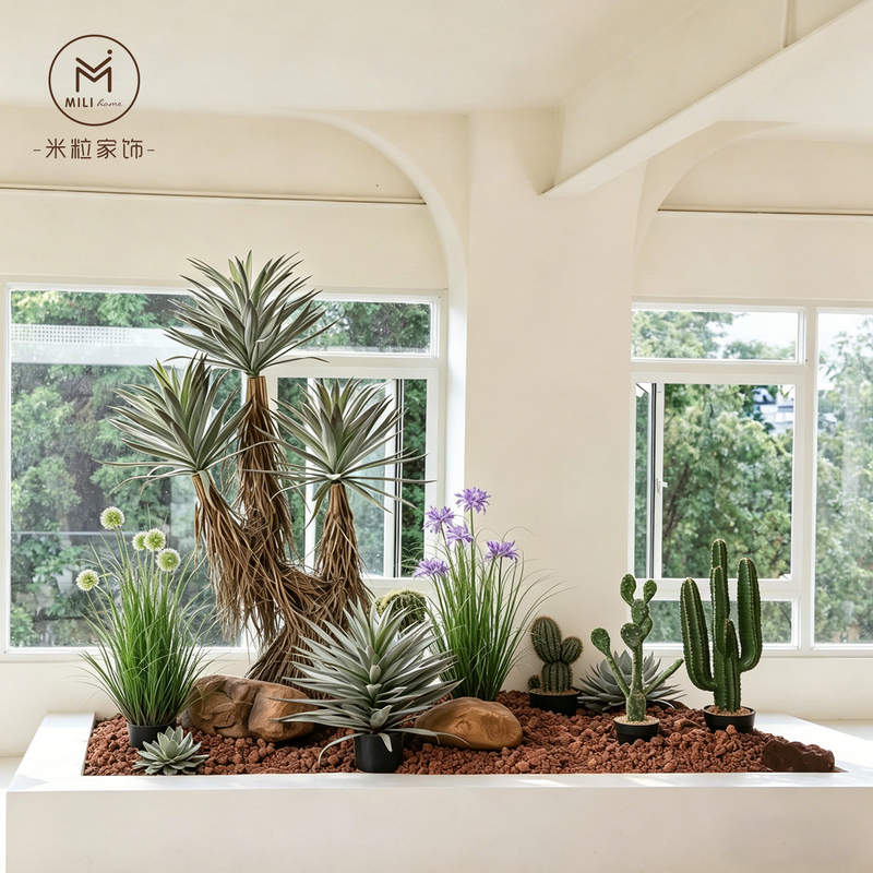 Exclusively Designed High-End Simulated Cactus Plant Landscaping Scarecrow Sand Plant Landscape Desert Green Plant Ornament