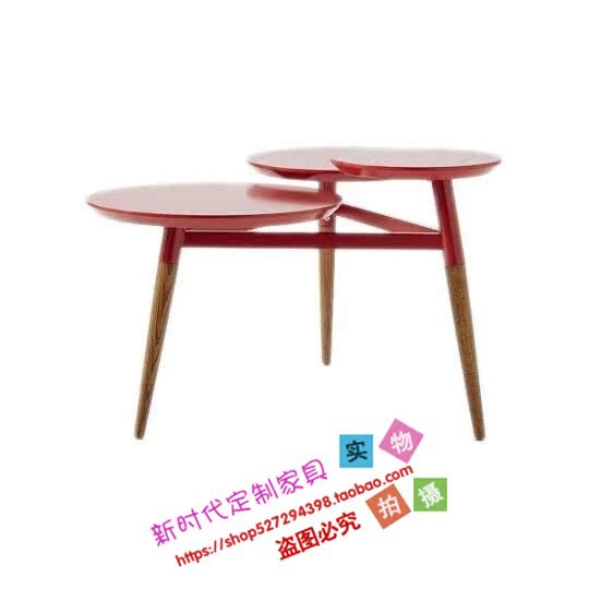 Nội thất tùy chỉnh đơn giản hiện đại gỗ rắn tròn bàn cà phê bàn ​​cà phê phòng khách tro bàn cà phê - Đồ nội thất thiết kế ghế hoàng gia
