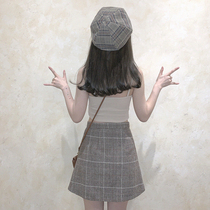 Girls Versatile Retro Vintage Plaid Painter Beret H