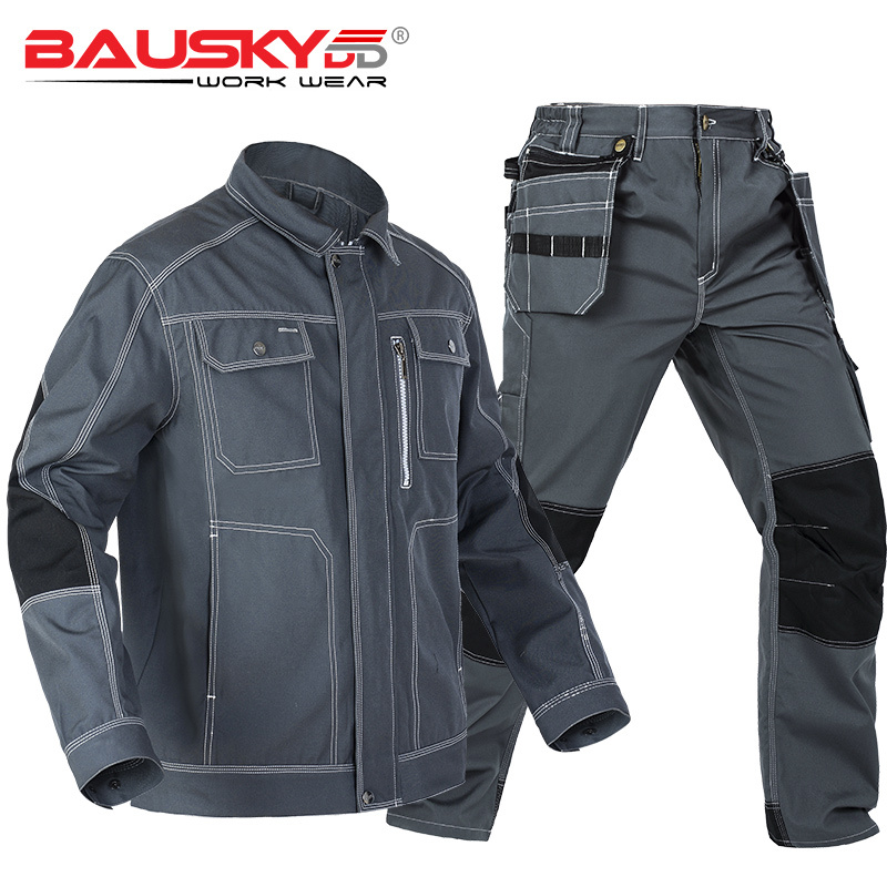 Bauskydd Protective Workwear, Durable Multi-Pocket Men's Autumn Safety Electrician Multi-Pocket Uniform Set Bauskydd Protective Workwear, Durable Multi-Pocket Men's Autumn Safety Electrician Multi-Pocket Uniform Set