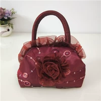 082 Бургундия кружевная сумка