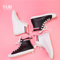 yub new rain boots Fashion water shoes galoshes fashion short tube portable non-slip waterproof rain boots rubber shoes adult rain shoes women