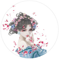 YOOY Aerobic Special Oil and Paper Adhesive Tapes Flowers Fairy meritocratic hand-painted figure girl DIY Decorative Hand Ledger Material