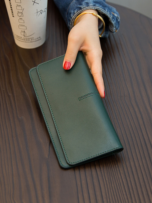 Saith Milvan Wallet for Women 2026 New Model Genuine Leather Long Ultra-Thin Soft Wallet Women's All-In-One Wallet