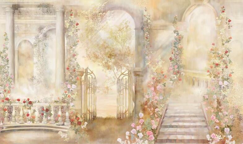 欧式田园玫瑰花花