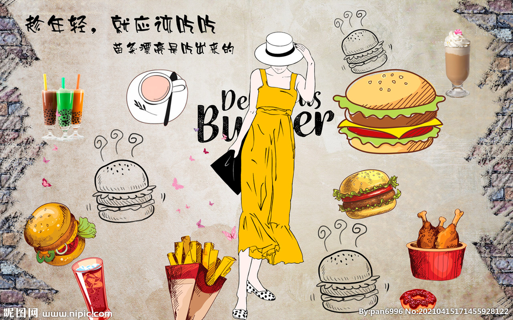 个性砖墙 街头涂