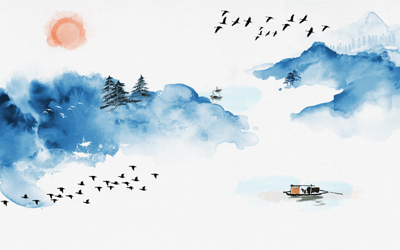 新中式水墨意境大