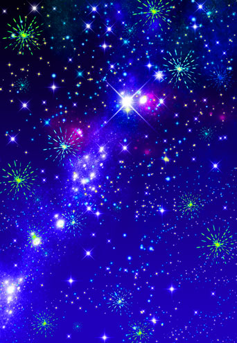 蓝色星空图背景背