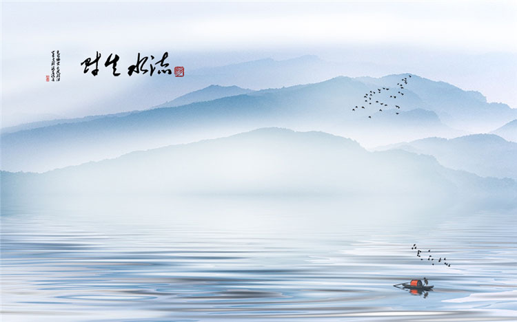 新中式复古山水意