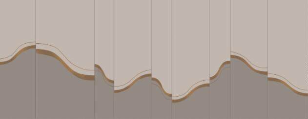 淡雅 金色 线条