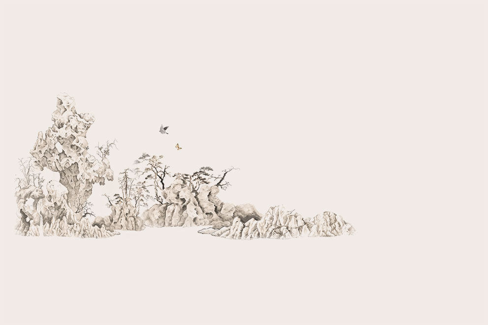 新中式背景墙现代