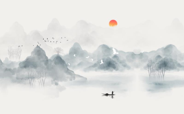 新中式意境抽象水