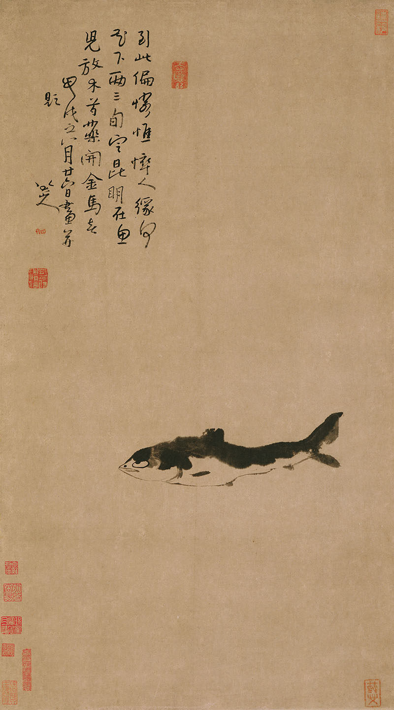 新中式玄关古画字