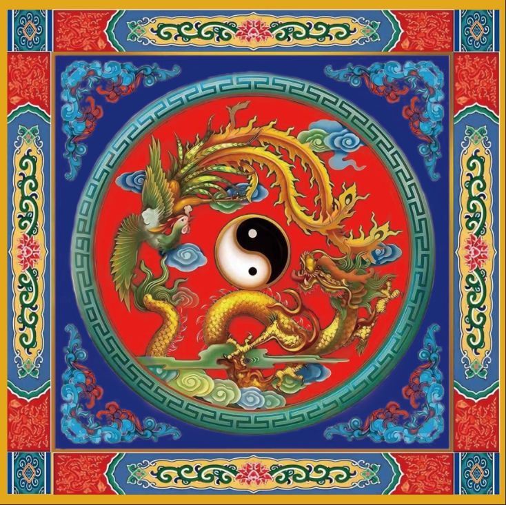 工装吊顶藏式花纹