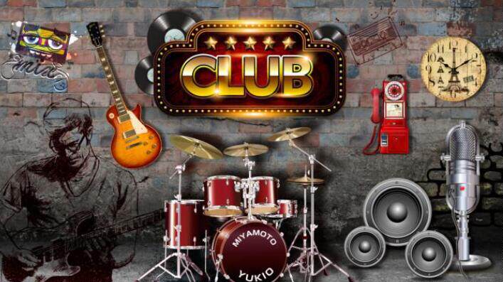 砖墙音乐主题酒吧