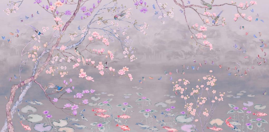 池塘边荷花睡莲玉